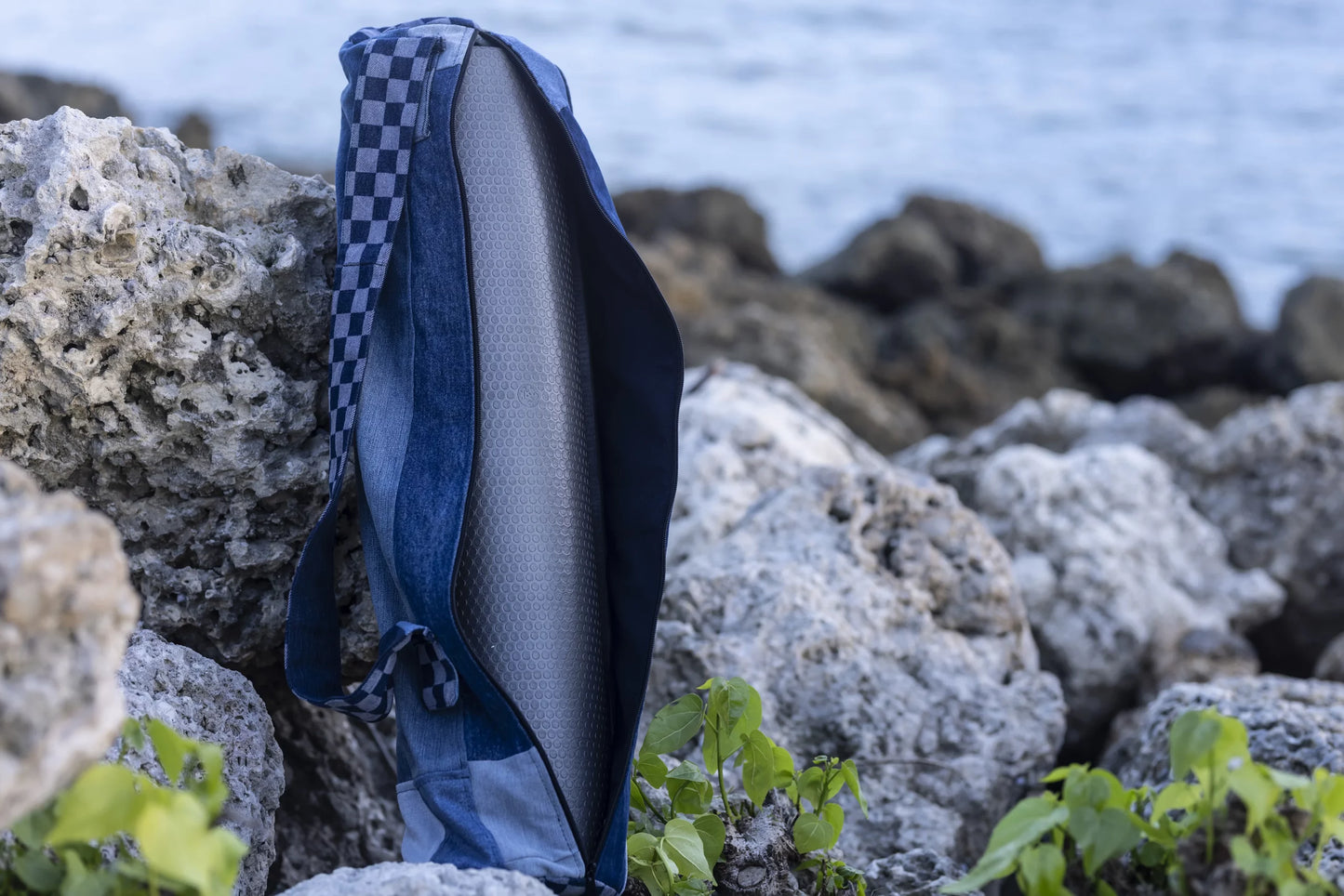 Denim Chest Upcycled Yoga Mat Bag