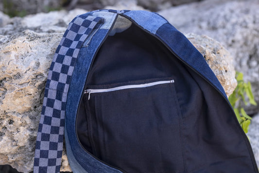 Denim Chest Upcycled Yoga Mat Bag